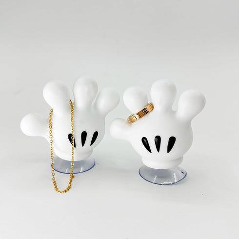 2PCS Cute Hanging Toothbrush Holder, Wall Hanging Utility Suction Hooks with Sticky Pads for Bathroom Decor