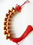 Traditional Chinese Peach Wood Eight Hoist Gourd, Chinese Good Luck Wu Lou/Hu Lu Gourd Tassel Hanging Charm Feng Shui