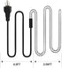 (2 Pack) Chicken Water Heater Cord, Freeze-Proof Heated Waterer for Chickens & Poultry, Safe Low-Watt Heating Cable