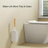 Diveotree Round-1pack) Toilet Cleaner Brush, Toilet Brush and Holder for Dead Corner Cleaning, Wall Mounted Toilet Bowl