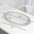 Set 2, MAONAME White Serving Trays with Handles, Oval Decorative Trays for Coffee Table, Nesting Tray of Plastic Vanity