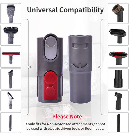 KEEPOW 2 Pack Adapter Converter for Dyson V7 V8 V10 Vacuum, 32mm Attachments for V6 DC58 DC59