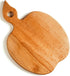 Apple-shaped Solid Wood Cutting Board with Handle for Fruit, Veggies, Cheese – Small Wooden Bread Board, Charcuterie