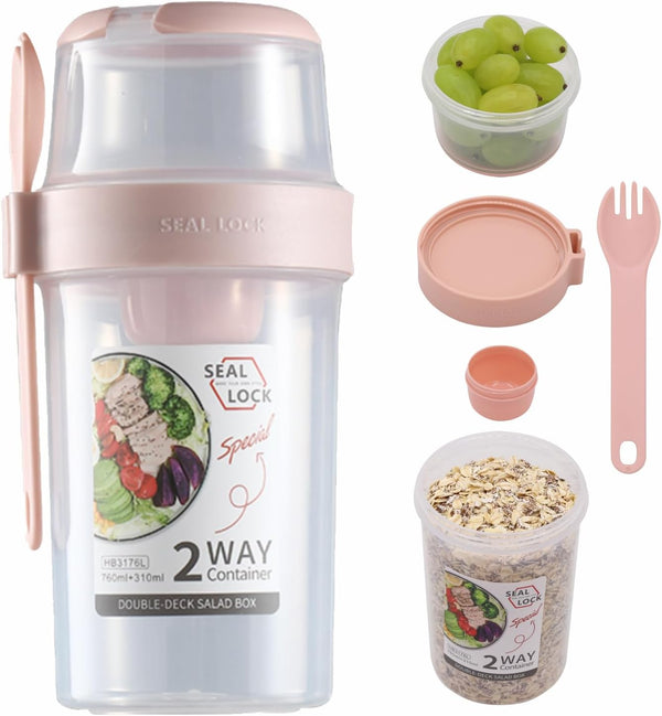 daasigwaa Breakfast On The Go Cups, Salad Cup To Go, Take And Go