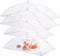 JULBEAR 4 Pcs Extra Large Mesh Food Cover Tent Umbrella, Reusable Food Screen Covers for Parties, Picnics, Outdoor