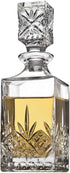 Godinger Mini Whiskey Decanter and Shot Glasses Barware Set - 10oz Decanter for Scotch, Wine or Vodka - Dublin