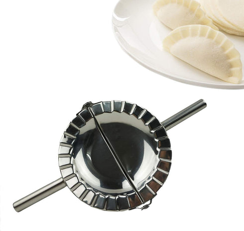 Stainless Steel Dumpling Maker, X-Large 5" Goya Empanada Press Mold, Ravioli Mould Crimper for Pie, Chinese Dumpling