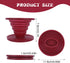 Prasacco Pour Over Coffee Maker Collapsible Pour Over Coffee Dripper Portable Camping Coffee Maker Reusable Silicone Pour Over Coffee Filter for Backpacking Camping Home Office