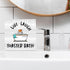 Live Laugh Toaster Bath Sign, Funny Bathroom Decor, Gift for Dark Humor Lover, Wooden Sign 5 x 5 inch
