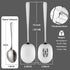 X-Large Serving Spoons Set, 12 Inch Slotted Spoon and Serving Spoon, Premium Spoons Silverware, Cooking Spoon, Pasta Spoon, Mixing Spoon, Foodgrade 18/8 Stainless Steel, Pack of 2