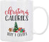 BLUE RIBBON Christmas Coffee Mug, "Christmas Calories Don't Count", 11 Oz in Decorative Box