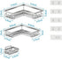 Adhesive Shower Caddy Shelf Organizer Rack,Rustproof Stainless Steel Bathroom Organizer with Large Capacity, No
