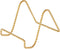 Bard's Twisted Gold-toned Wire Easel Stand, 3" H x 3" W x 4" D