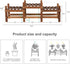 (33.5Long,Multiple Wood Flower Stand Small Plant Stand Indoor Outdoor Plant Shelf Low Window Shelf for Plants