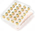 Newness Deviled Egg Containers with Lid, Set of 2 Plastic Egg Platter for 48 Devil Eggs, Clear Storage Carrier