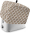 Toaster Cover 2 Slice, Beige Moroccan Pattern Geometric Dust-Proof Cover with Pockets for Kitchen Small Appliance