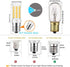 TAIYALOO E17 LED Bulb Dimmable, 5W Microwave Oven Bulb, Warm White 3000K, 40W Halogen Bulb Replacement for Microwave, Over Stove Appliance, Range Hood, Refrigerator, E17 Intermediate Base (2 Pack) by TAIYALOO