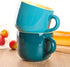 WHJY Simple Ceramic Soup Mugs with Lid, 22 oz Soup Cups with Handle, Microwave Oatmeal Bowl for Milk, Tea, Coffee, Dark