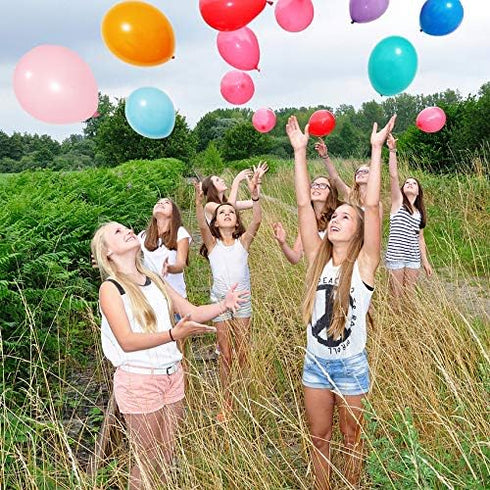 Runch 100pcs Latex Balloons, 12inch Multicolor, Premium Thick Balloons for Birthday, Party, Christmas, Wedding
