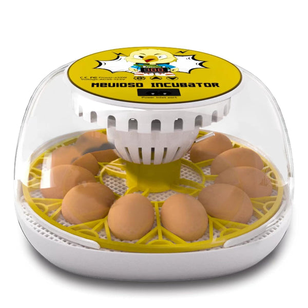 Meuiosd Egg Incubator 12-24 Eggs Automatic Intelligent Incubators for Hatching Eggswith Automatic Turner