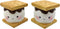 Streamline Imagined Marshmallow Smores Salt and Pepper Shaker Set Ceramic