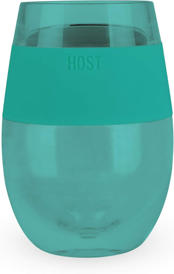 HOST Green Cooling Cup, Set of 1 Double Wall Insulated Drink Chilling Tumbler for Red and White Wine