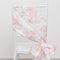 Efavormart Polyester Chair Sashes 6"x108" White Pink French Toile Floral Design -