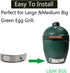 Draft Door Screen Kit Replacement Parts for Large and Medium Big Green Egg, for Big Green Egg Accessories, Green Egg