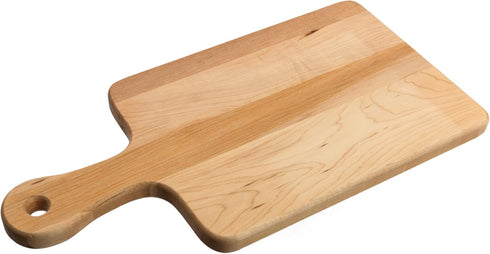 Labell Wood Cutting Boards, Medium Canadian Maple Chopping Board with Handle for Meats, Vegetables, 8" x 16" x 0.75"