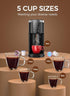 2 1 40 Oz 5 6-14 Oz, Electactic Single Serve Coffee Maker, in Kcup Pod & Ground Coffee Brewer, Removable Water Tank