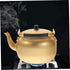 Vintage Aluminum Tea Kettle, Metal Stovetop Kettle, Korean Rice Wine Jug, Golden Tea Kettle
