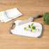 Restaurantware Comfy Grip Cutting Board Set, 3-Piece Food-Grade Kitchen Board Set with TPR Border and Handle