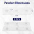 Set, 2-Pack, Kitsure Shower Caddy Adhesive Replacement, Transparent Adhesive Hooks Stickers, Strong Hook Strip
