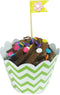 AllyDrew Standard Size Chevron Cupcake Wrappers, Set of 20, Green