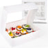 VGOODALL 3PCS White Cupcake Container, 12 Count with Window Boxes for 36 Pastries, Bakery Supplies