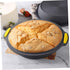 Dark Gray Silicone Round Cake Pan, Nonstick, 12-Inch