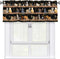 Bookshelf Cat Curtain Valance Short Rod Pocket Window Treatment for Living Room