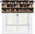 Bookshelf Cat Curtain Valance Short Rod Pocket Window Treatment for Living Room