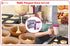 Pancake Batter Dispenser with Spring-Loaded Handle for Pancake Waffle Maker, Kitchen Accessory Mixing Cup (Purple)