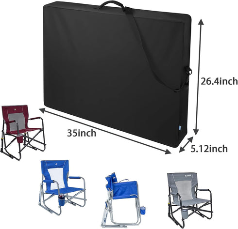 Xxerciz Carry Bag Compatible with GCI Outdoor Freestyle Rocker Chair, Folding Chair Storage Bag Replacement Bag