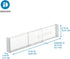 iDesign Plastic Adjustable Deep Drawer Divider, Set of 2, Expandable 13.25” – 20.75”, Clear