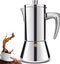 12 Cup Thickened 304 Stainless Steel Moka Pot Stovetop Espresso Maker Cafeteras