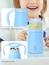 Raki Venus 12oz Kids Insulated Water Bottle Double-Wall Vacuum Kids Water Bottle with Hygiene Silicone Straw