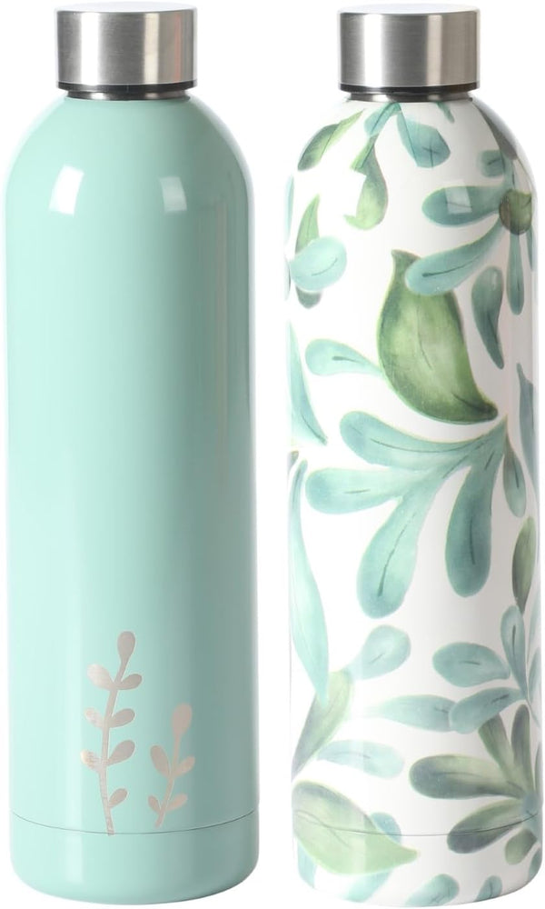 Lush Forest 2 Pack 25 OZ Insulated Stainless Steel Thermal Water Bottle & Thermos
