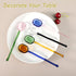 Turbokey 6.1 Inches Glass Spoons, Heat Resistant Transparent Crystal Teaspoons Mini Coffee Stirring Spoon,for Cold