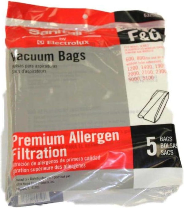 Type F & G Sanitaire Vacuum Cleaner Replacement Bag, 5 Pack