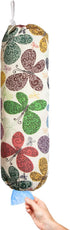 Wall Mount Plastic Bag Holder, Heavy Duty Grocery Bag Organizer Dispenser for Home Kitchen (Multicolor Butterfly)