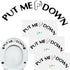 AUEAR Funny Bathroom Toilet Seat Sticker Decal Reminder Decoration for DIY (4 Pack)
