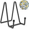 3 Pack 4.5 Inch Plate Stands for Display, Vinyl Table Top Display, Metal Frame Holders for Pictures, Art
