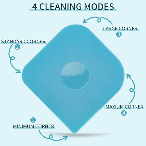 Blue Pan Scraper Dish Scraper Tool Set, 5 Pack Plastic Non-Scratch Food Scraper for Kitchen Cleaning